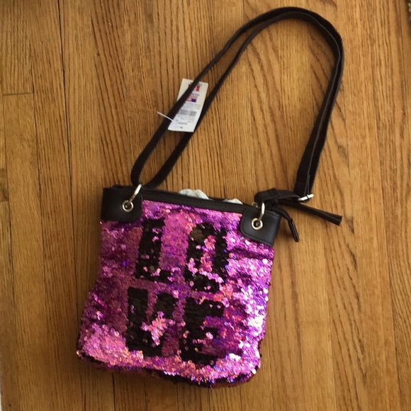 Reverse sequined crossbody by Claire’s - Picture 3 of 8